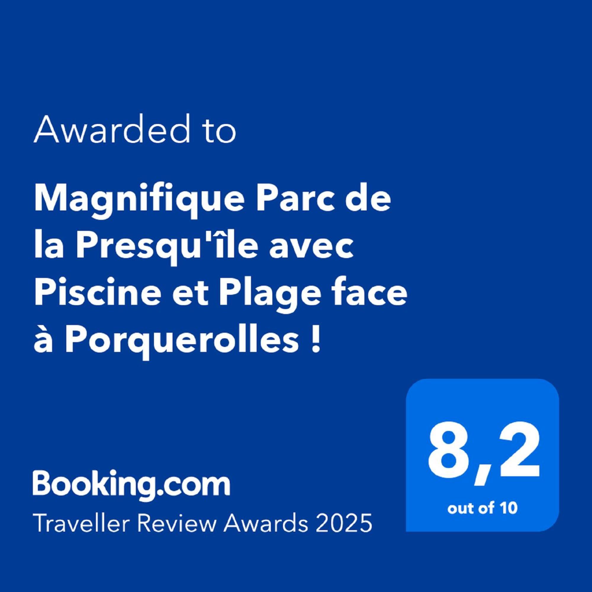 Magnifique Parc De La Presqu'Ile Avec Piscine Et Plage Face A Porquerolles ! Йер Экстерьер фото